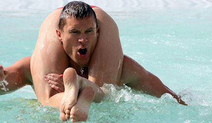 In wife carrying circles, this is known as the 'Estonian hold'